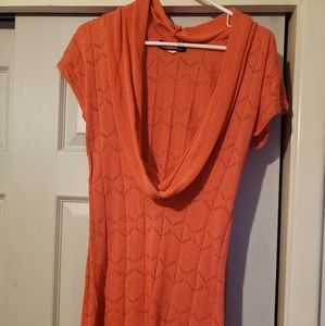 Ladies size large say what cowl neck sweater